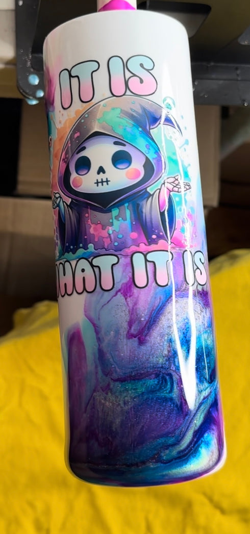 20oz. It Is What It Is Epoxy Resin Tumbler *Ready to ship*