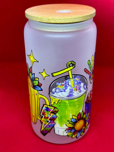 16oz UVDTF Frosted Glass *Ready to ship*