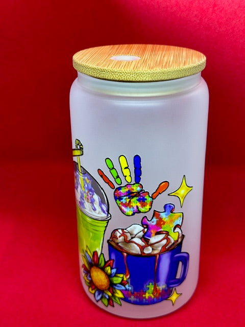 16oz UVDTF Frosted Glass *Ready to ship*