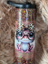 20 oz Duo Epoxy Tumbler with UVDTF frog & leopard print