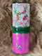 20oz Duo Epoxy Tumbler with floral, pink, and butterflies