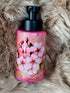 18oz Pink Floral Epoxy Soap Pump Dispenser