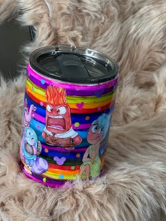 10oz Epoxy Coffee Tumbler - Ins*de Out Characters Joy,Fear,Anger,Sadness, Bing Bong