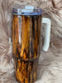 30 oz Wood Grain Epoxy Tumbler w/ Handle