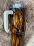30 oz Wood Grain Epoxy Tumbler w/ Handle